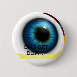 giant eyeball 2 inch round button