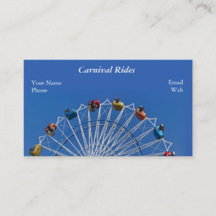 Giant Ferris Wheel and Carnival Rides Business Card