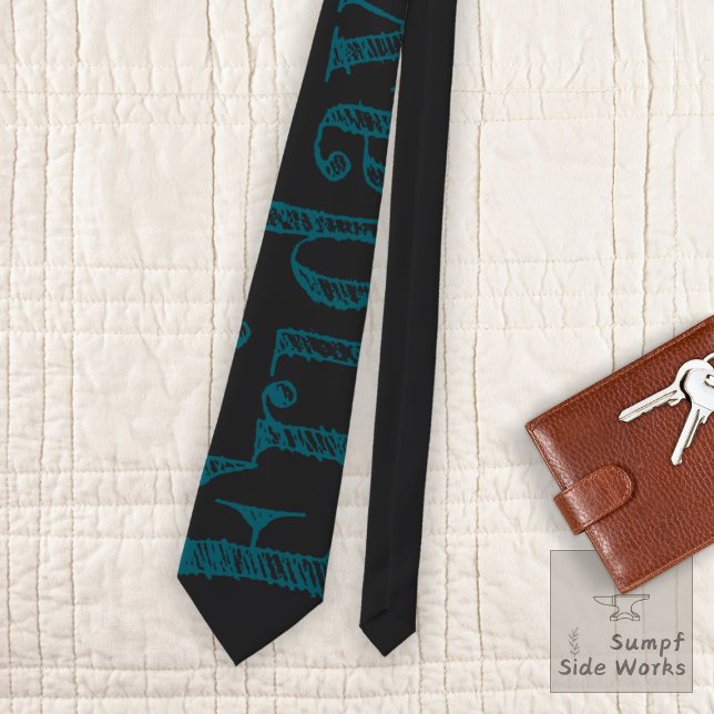 Giant Friday Blue on Black Tie (Creator Uploaded)
