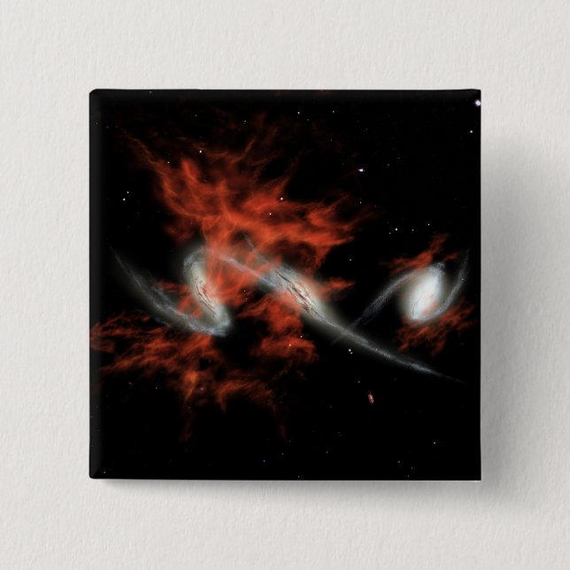 Giant galactic blobs 2 inch square button (Front)