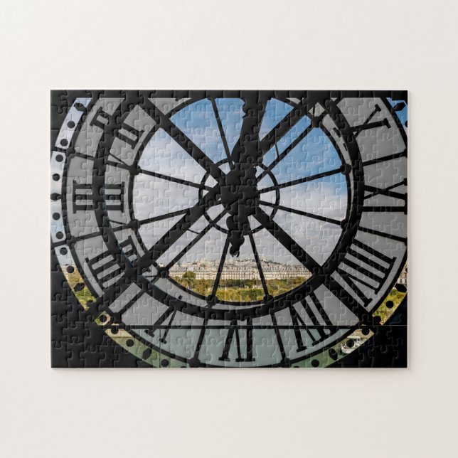 Giant glass clock at the Musée d'Orsay - Paris Jigsaw Puzzle (Horizontal)