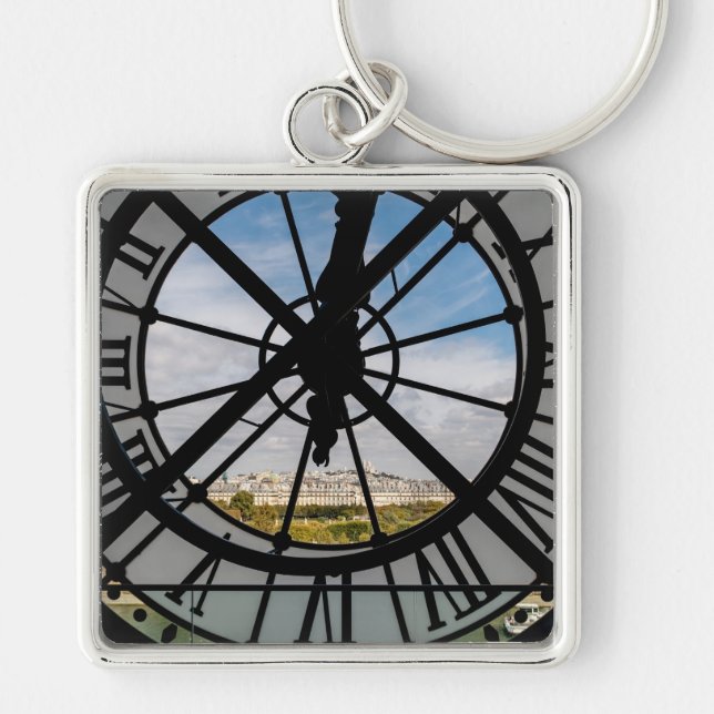 Giant glass clock at the Musée d'Orsay - Paris Keychain (Front)