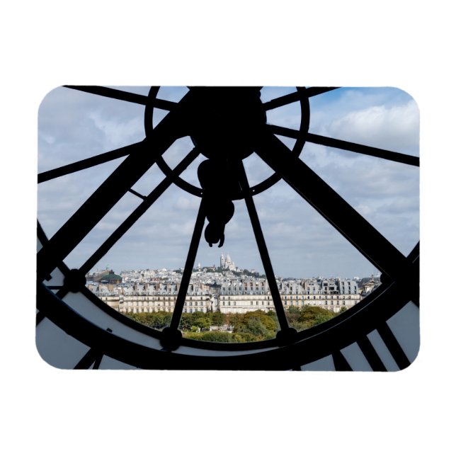 Giant glass clock at the Musée d'Orsay - Paris Magnet (Horizontal)