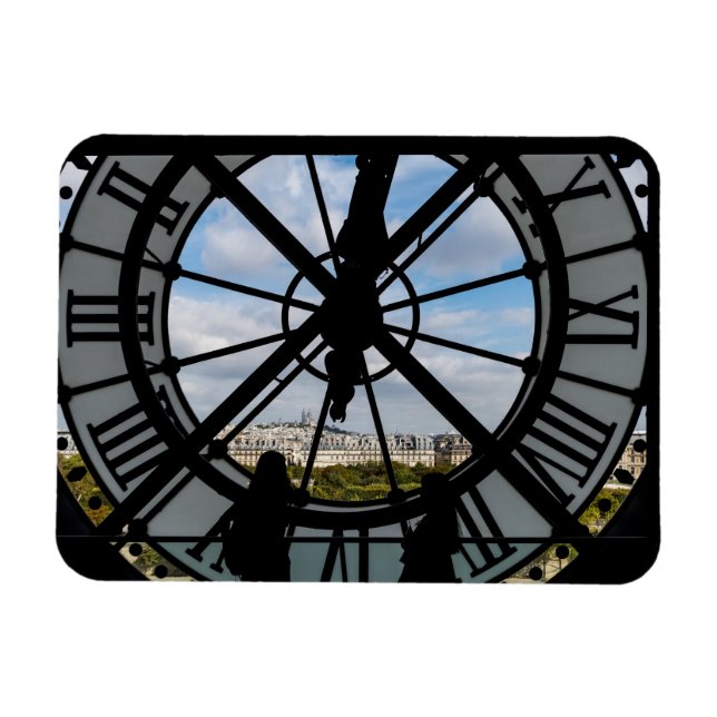 Giant glass clock at the Musée d'Orsay - Paris Magnet (Horizontal)