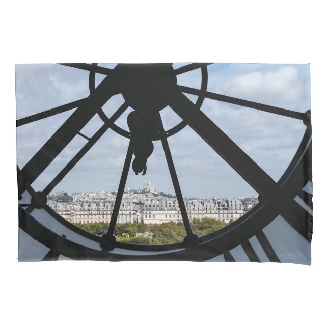 Giant glass clock at the Musée d'Orsay - Paris Pillowcase (Front)