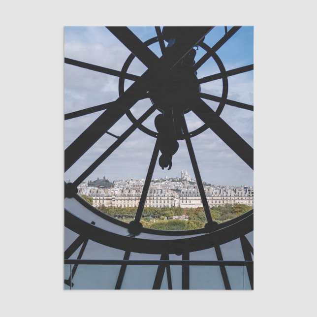 Giant glass clock at the Musée d'Orsay - Paris Tissue Paper (Creator Uploaded)