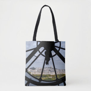 Giant glass clock at the Musée d'Orsay - Paris Tote Bag