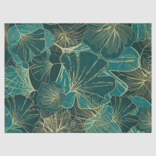 Giant Gold And Green Leaves  Tissue Paper