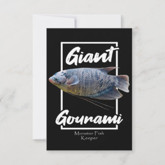 Giant Gourami Monster Fish |Aquarium Lover RSVP Card