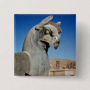 Giant griffin, Persian, c.516-465 BC 2 Inch Square Button