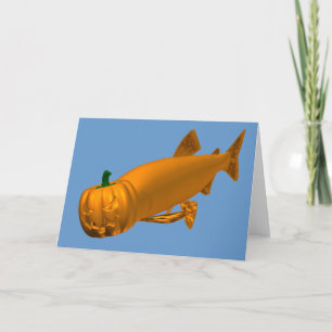 Giant Halloween Trout Card