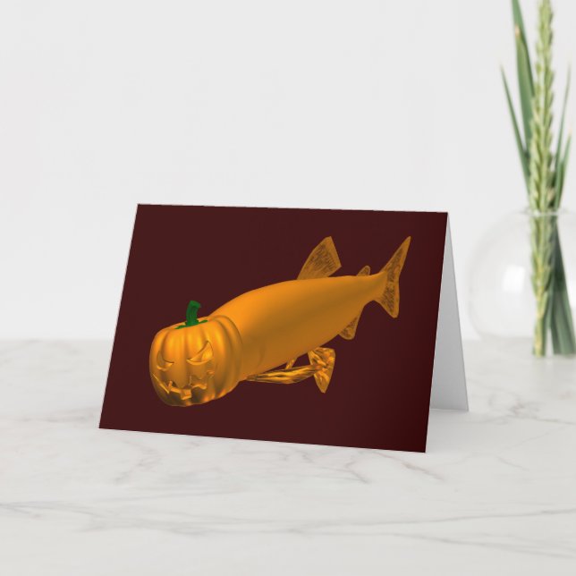 Giant Halloween Trout Card (Front)