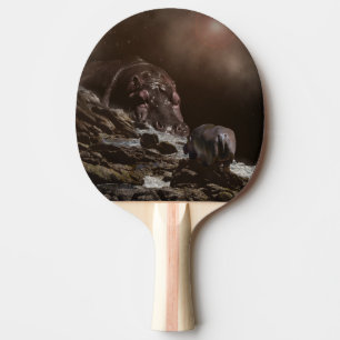 Giant Hippo Finds Love, Ping Pong Paddle