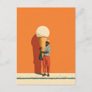 Giant Ice Cream Delight Postcard