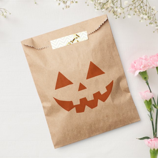 Giant Jack O' Lantern Face Halloween Pumpkin  Favour Bag (Sealed)