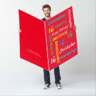 GIANT JUMBO Gros Rouge N'Importe Quel Âge, Nom, An