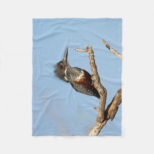 Giant Kingfisher Fleece Blanket (Front)
