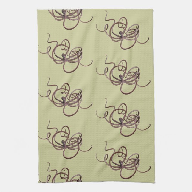 Giant Kraken Kitchen Towel (Vertical)