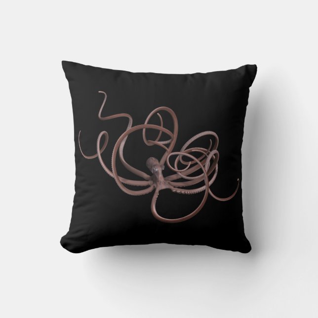 Giant Kraken Throw Pillow (Front)