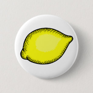 Giant Lemon 2 Inch Round Button