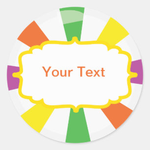 Giant lollipop candy Buffet label