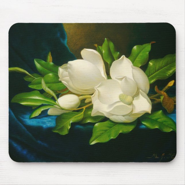 Giant Magnolias Martin Johnson Heade Fine Art Mouse Pad (Front)
