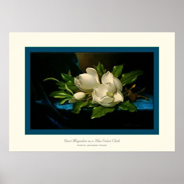 Giant Magnolias~ Martin Johnson Heade Poster (Front)