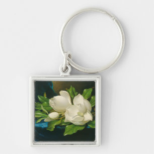 Giant Magnolias on a Blue Velvet Cloth, c.1890 (oi Keychain