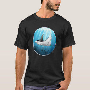 Giant Manta Ray Born To Fly Polynesian Style T-Shirt