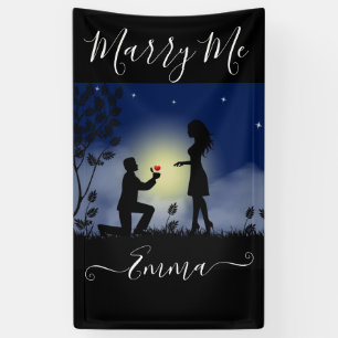 giant marry me personalized proposal banner