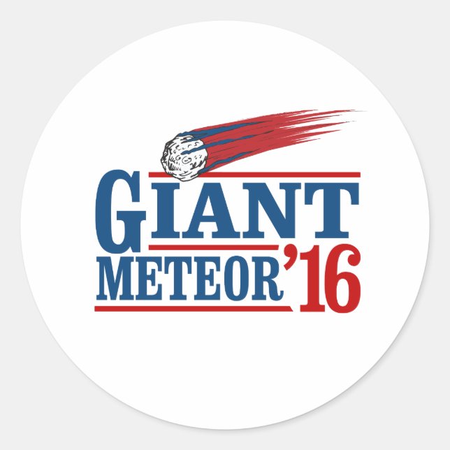 Giant Meteor 2016 Classic Round Sticker (Front)