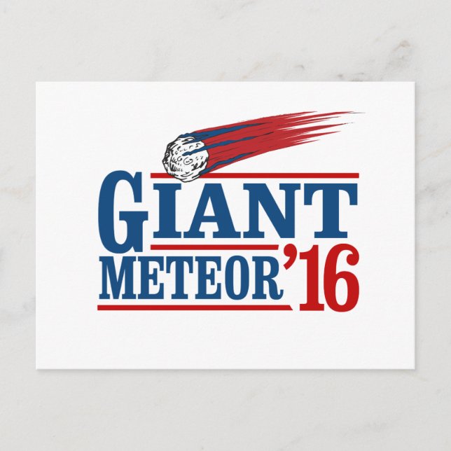 Giant Meteor 2016 Postcard (Front)