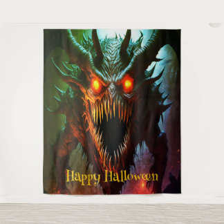 Giant Monster Halloween Backdrop Tapestry