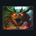 Giant Monster Halloween Postcard<br><div class="desc">Beautiful Giant Monster Halloween Postcard</div>