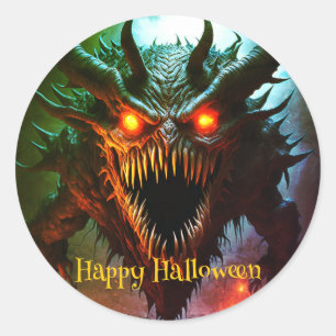 Giant Monster Halloween Sticker