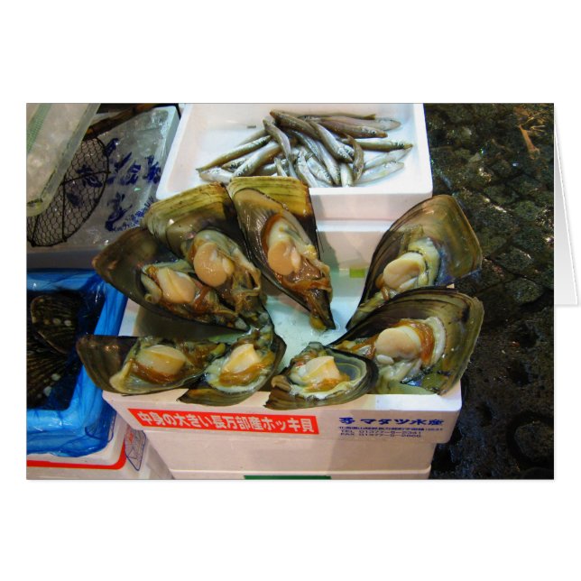 Giant Mussels Tsukiji Fish Market, Tokyo, Japan (Front Horizontal)
