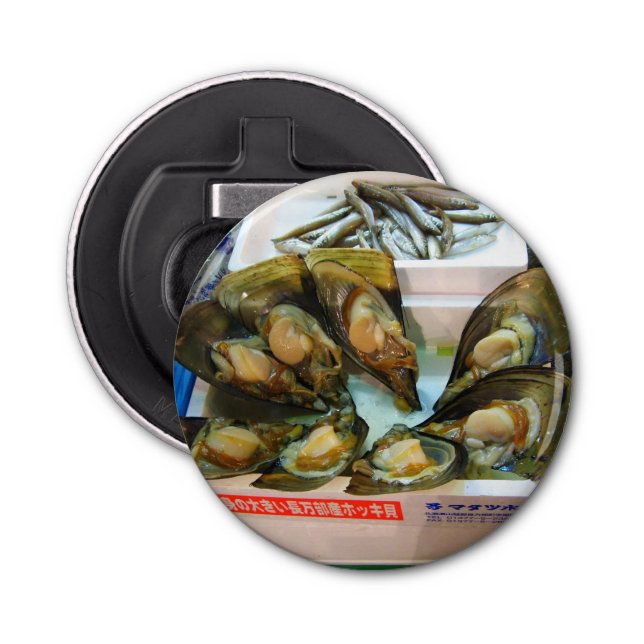 Giant Mussels Tsukiji Fish Market, Tokyo, Japan Bottle Opener (Front)