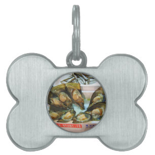 Giant Mussels Tsukiji Fish Market, Tokyo, Japan Pet ID Tag