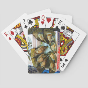 Giant Mussels Tsukiji Fish Market, Tokyo, Japan Playing Cards