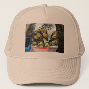 Giant Mussels Tsukiji Fish Market, Tokyo, Japan Trucker Hat