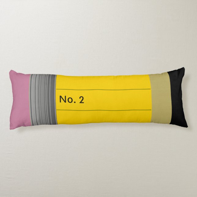 Giant No. 2 Pencil Body Pillow - Personalize It! (Back)