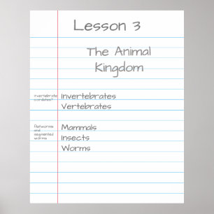 Giant Note Paper Customized Visual Aid School Poster