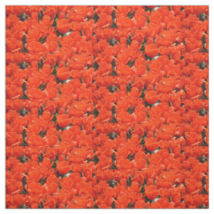 Giant orange tulips fabric