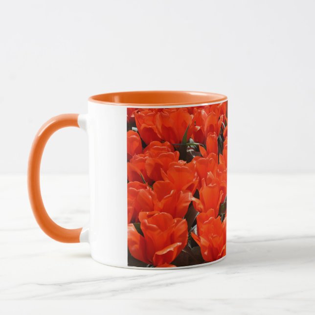 Giant orange tulips mug (Left)