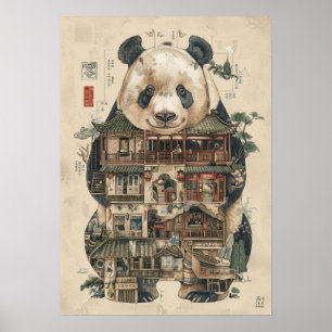 Giant Panda Anatomy Poster   Educational Science I