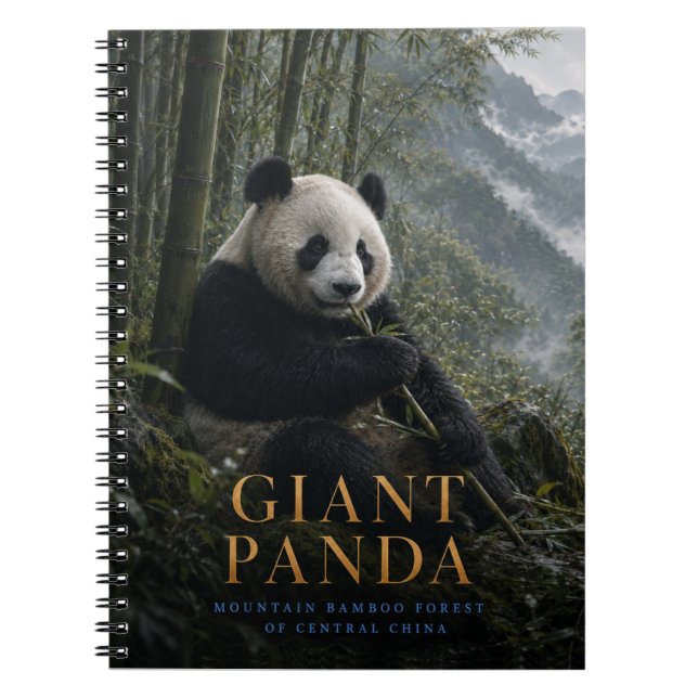Giant Panda Bamboo Forest ANIMALS Notebook (Front)
