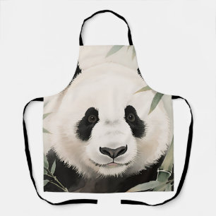 Giant Panda Bamboo Portrait Apron
