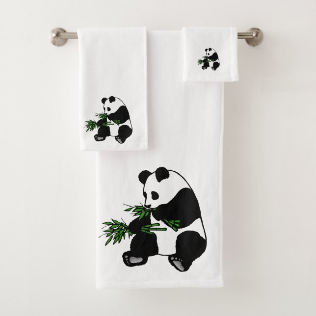 Giant Panda Bath Towel Set (Insitu)
