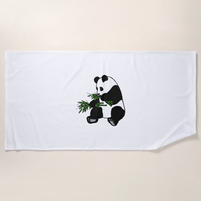 Giant Panda Beach Towel (Front)
