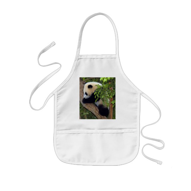 Giant Panda Bear & Baby Panda Apron (Front)